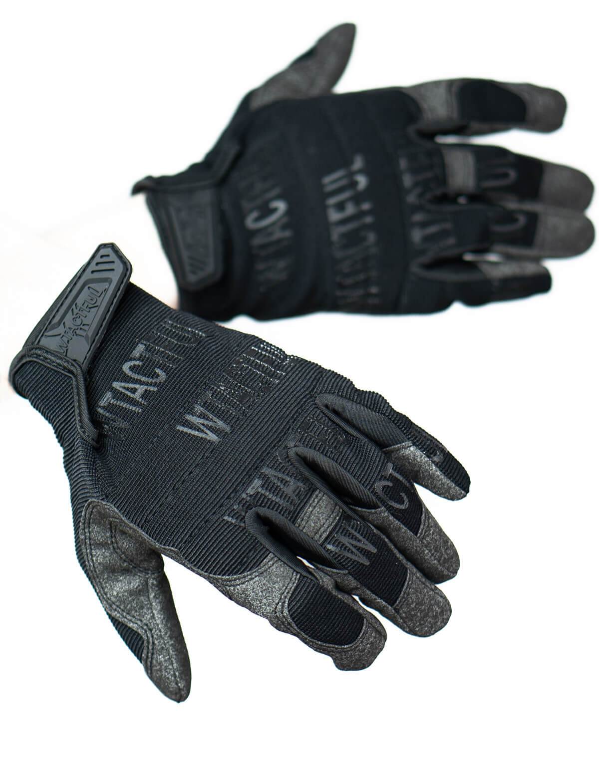 Тактические перчатки усиленные с тактильным пальцем, черный